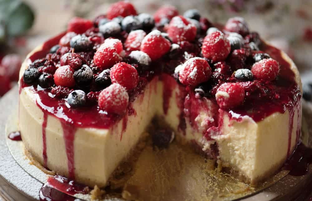 Cheesecake de frutos rojos Mediano